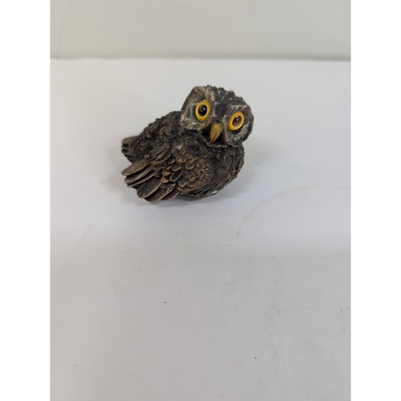 Vintage Resin Owl Figurine - Picture 1 of 5